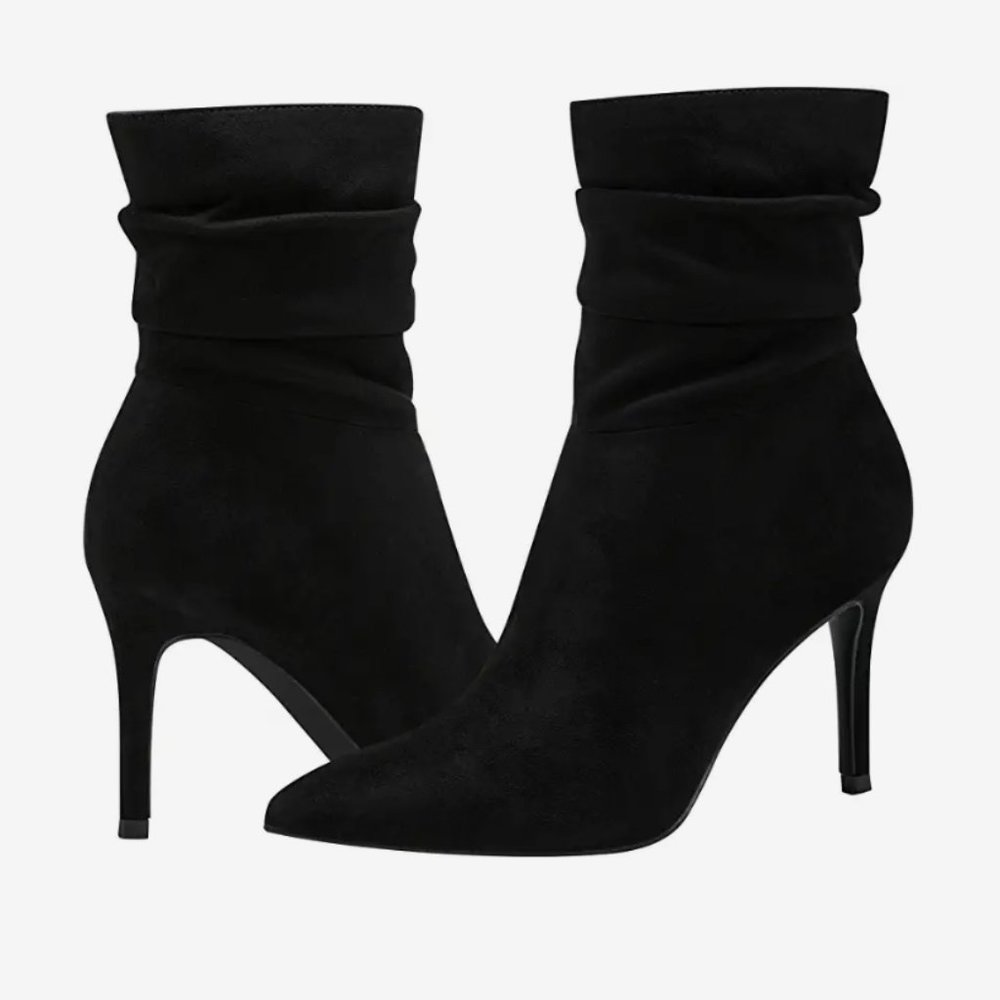 Marc Fisher Boots in Black Suede